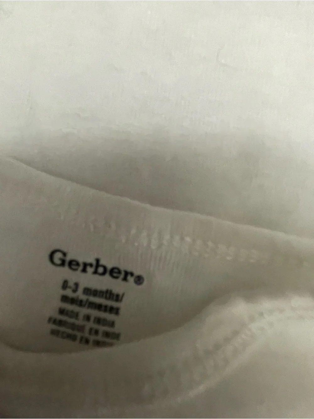 Gerber White Infant Long Sleeve Bodysuit